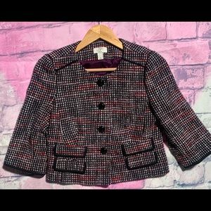 Loft Vintage Purple Brown Blazer
